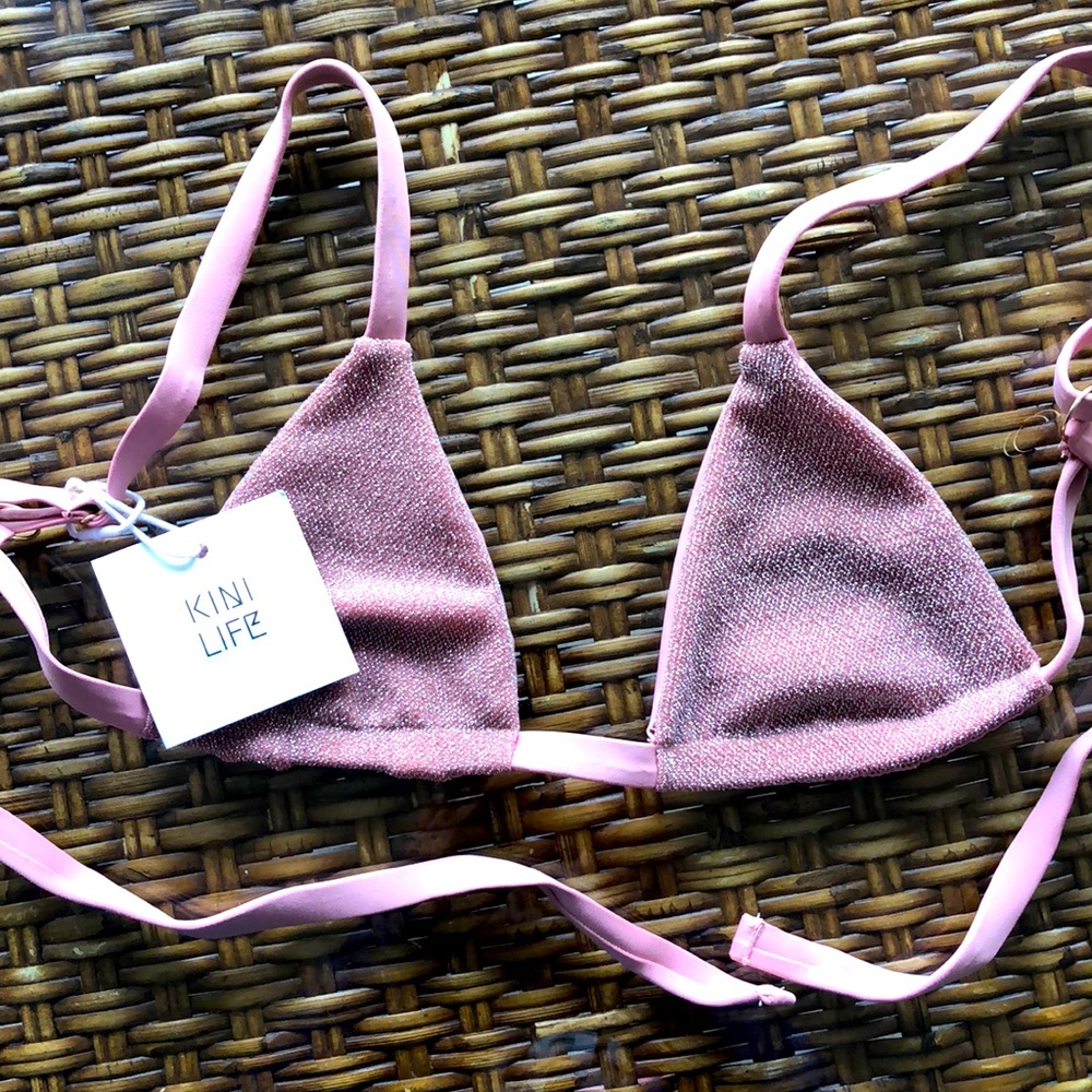 Kinilife Glitter Bikini Top Sz Xs - new with tags